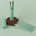 thumbnail image 2 of Pinceaux de Maquillage Professionnels pour les Yeux, Ensemble Cosmétique + Tube Rond 5 Pcs, 2 of 9