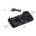 thumbnail image 1 of LED Dual Charger Stand for PS4 Controllers Simultaneous Charging, UFO Shape, for Resting Place, 1 of 3