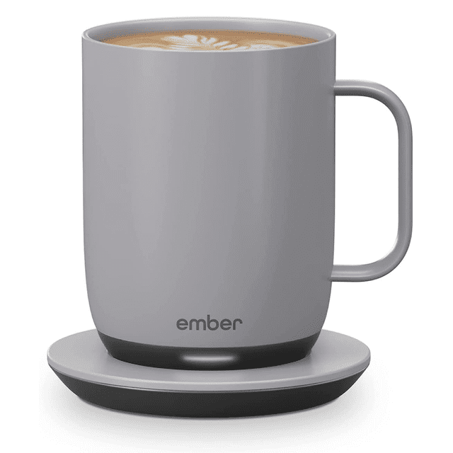 Ember Mug² Temperature Control Smart Mug 14 Oz Gray 80 min Battery Life App Controlled Heated Coffee Mug
