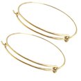 thumbnail image 2 of 20PCS Bracelet Élastique Push-Pull Bracelet Réglable Bracelet DIY Femmes Bijoux (Or), 2 of 9