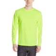 thumbnail image 1 of Jerzees Men's Long-Sleeve T-Shirt, Safety Green, Small, 1 of 1