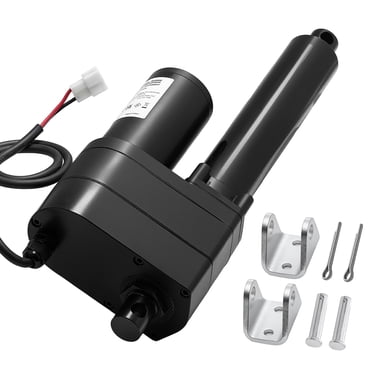 VEVOR 12V Linear Actuator, 6 Inch Ultra Heavy-Duty 2023lbs/9000N Linear Motion Actuator, IP65 Waterproof 0.2"/s with Mounting Brackets for Industrial Machinery Vessels, Heavy Lifting Systems