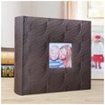 thumbnail image 4 of 6 Inch Photo Album 200 Pockets Storage Scrapbooking with Memo Interleaf Type Family Memory Photos Baby Birth Travel DIY Book Black brown, 4 of 9
