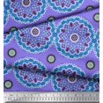 thumbnail image 1 of Soimoi Tissu Poly Georgette Mandala Imprimé Ethnique au Mètre 42 Pouces de Large, 1 of 3