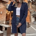 thumbnail image 1 of IMENGL Autumn winter loose solid alpaca wool sweater, Blue 3XL, Size M-3XL, 1 of 4