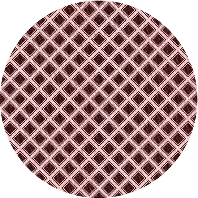 Ahgly Company Tapis Rond Lavable en Machine Intérieur Transitionnel Rose, 8 Pieds Rond