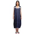 thumbnail image 1 of Moomaya Robe de Nuit d'Allaitement à Col Rond Imprimée pour Femmes en Coton, 1 of 5