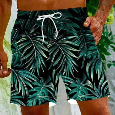 Gspmoly Mens Workout Shorts, Men'S Special Print Beach Casual Trouser Shorts Pants Golf Shorts Deals Multicolor XXL
