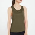 thumbnail image 1 of BLCHUNen Camisoles pour Femmes Col Rond Chandail Sans Manches Dos Ouvert Léger Extensible Décontracté Sport Actif Gym Blouses Tendance, 1 of 4