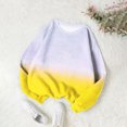 thumbnail image 2 of Annhoo Chandails en Molleton d'Automne pour Femmes Manches Longues Col Rond Pull Chemises Mode Dégradé Blouses, 2 of 4
