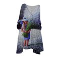 thumbnail image 2 of CEHVOM Robe Vintage pour Femmes, Grande Taille, Vacances, Florale, Manches 3/4, Robes Vintage, 2 of 5