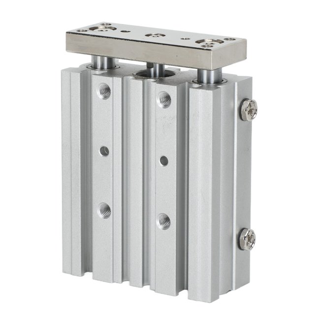 3 Rod Pneumatic Cylinder, Sliding Bearing Pneumatic Air Cylinder SMC Type 40mm Stroke With Guide For Industrial Use