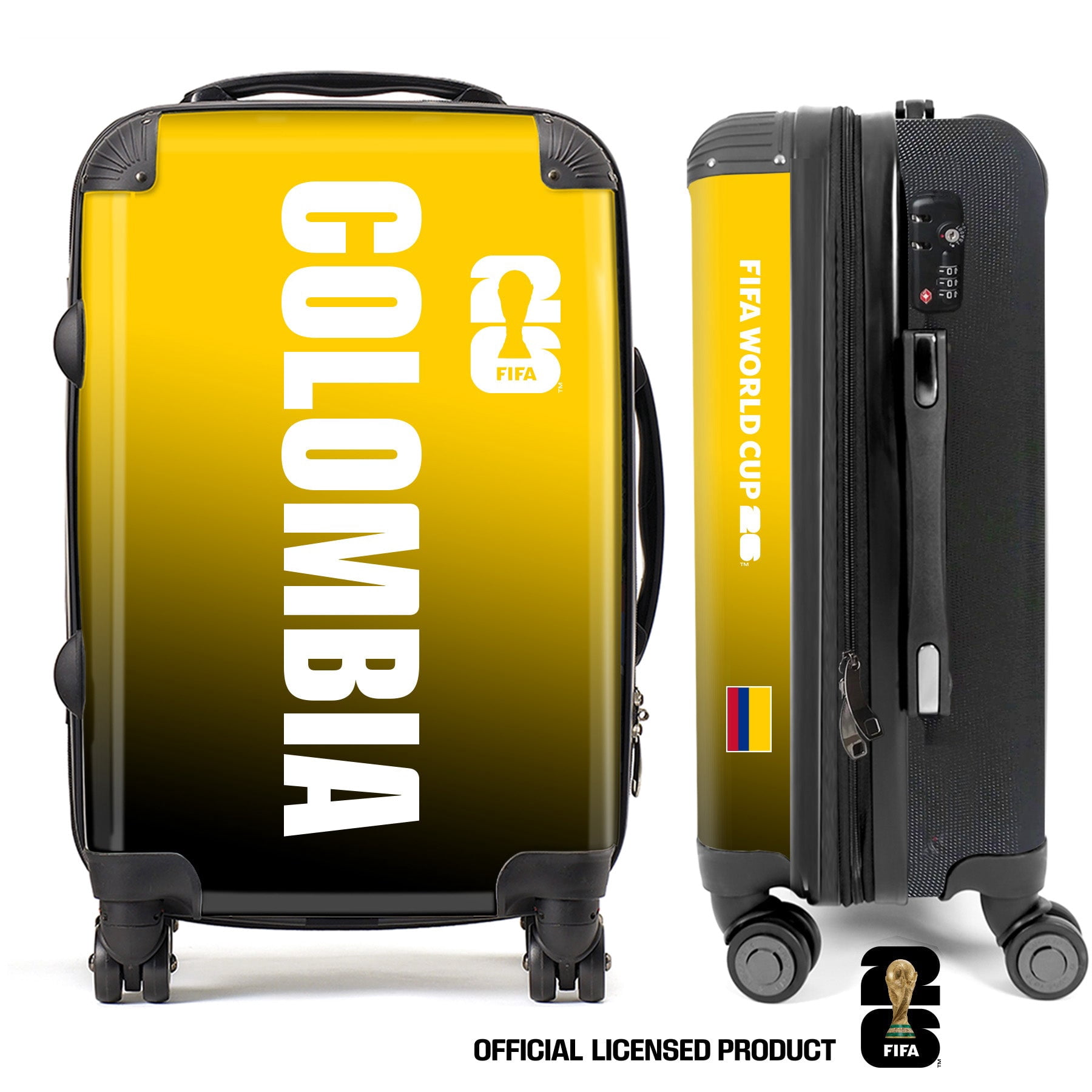 Colombia3 FIFA World Cup 2026™ Carry On 20” Spinner Suitcase with TSA Lock