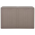 thumbnail image 2 of vidaXL Garden Storage Box 180L Brown PP Wood Look, 2 of 5