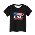 thumbnail image 4 of T-Shirt pour Enfants, Imprimé de la Fête de l'Indépendance à Manches Courtes et Col Rond, Haut Décontracté et Polyvalent pour Garçons et Filles de 3 à 15 Ans, 4 of 6