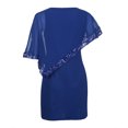 thumbnail image 3 of Heliisoer Plus Women Size Cold Shoulder Overlay Asymmetric Chiffon Strapless Sequins Dress, 3 of 7