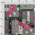 thumbnail image 2 of oneOone Cotton Poplin Pink Fabric Asian Floral With Geometrical Texture Sewing Craft Projects Fabric Prints By Yard 42 Inch Wide, 2 of 4