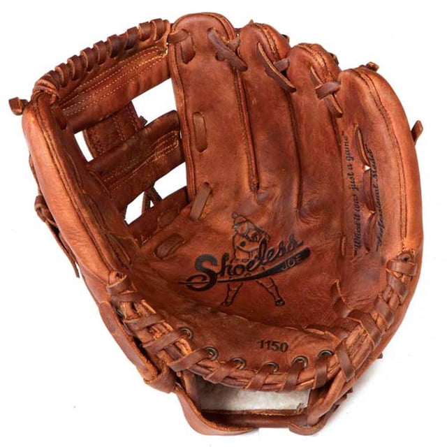 Shoeless Joe Mens Baseball Right Handed Thrower 11.5 Inch I Web Glove, Brown