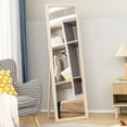 thumbnail image 2 of HOMCOM 64" x 21" Full Length Mirror, Rectangular Full Body Mirror, White, 2 of 10