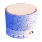 Bdday Small Crack Bluetooth Speaker Outdoor Portable Subwoofer Wireless Small Speaker Home Desktop Luminous Mini Speaker