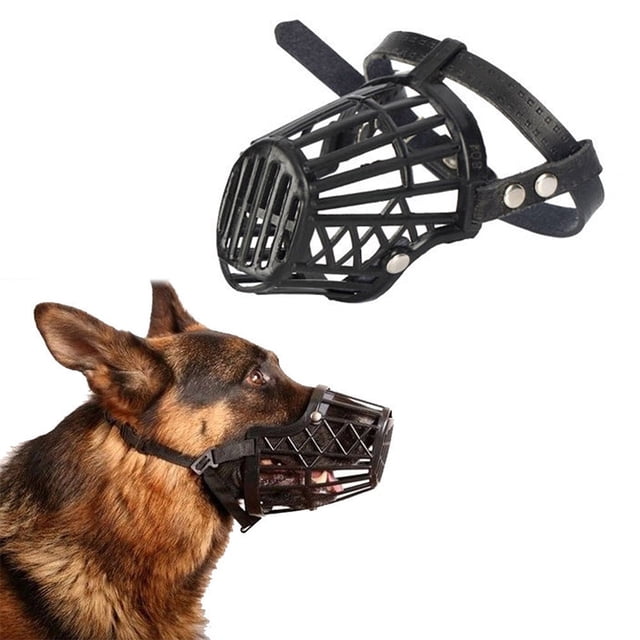 Shisuyan Nylon Muzzle for Outdoors Traveling with Dogs 1Set 7.1x5.9x3.5in