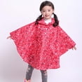 thumbnail image 2 of MIASHUI Poncho de Pluie pour Enfants Réutilisable Imperméable pour Tout-Petits Veste de Pluie, Rouge, 8-9 Ans, 2 of 8