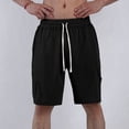 thumbnail image 3 of Plebaso Mens Casual Shorts Elastic Waist Drawstring Summer Shorts Plain Loose Running Shorts with Pockets, 3 of 6
