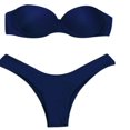 thumbnail image 1 of Women Summer Two-piece Bikini Set Push-up Padded Tube Top Triangle, 1 of 6
