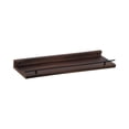 thumbnail image 2 of Tablette Murale Flottante / Étagère de Rangement en Bois 40x14,3 cm / Organisateur pour Salle de Bain, Cuisine et Salon / Conception Modulaire avec Capacité de Charge de 15 kg / Brun/noir/blanc / Montage Mural Gain de Place, 2 of 6