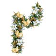 thumbnail image 1 of Easy Treezy 6 Foot Pre Lit Decorated Holiday Christmas Garland  w/White Lights, 1 of 9