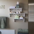 thumbnail image 1 of HURRISE New White Shabby Chic Filigree Style Shelves Cut Out Design Wall Shelf Home -US, 1 of 9