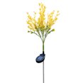 thumbnail image 2 of Solar Rape Flower LED Outdoor Garden Light | IP44 Waterproof Solar Decorative Lighting | 600mAh Rechargeable Battery | Yellow Flowers | 8-14 Hour Runtime | Easy Stake Install | Courtyard Pathway, 2 of 7