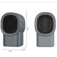 thumbnail image 3 of 400W Portable Space Heater with Overheat Protection, Energy Efficient Ceramic Heater Fast Heating for Office Desk, Compact Personal Heater Safe Indoor Use Home Bathroom Bedroom, 3 of 7