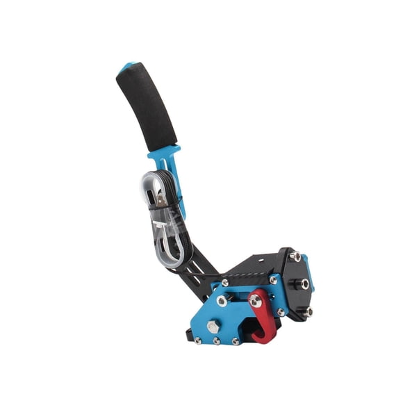 serony 14-Bit Aluminum Alloy PC Handbrake USB Handbrakes Clamp for Racing Games Blue