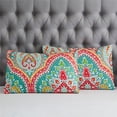thumbnail image 2 of JML Quilt Set 3 Piece, Embossed Bedspread Bedding Set with 2 Shams, King, TurquoIse & Tangerine, 2 of 6