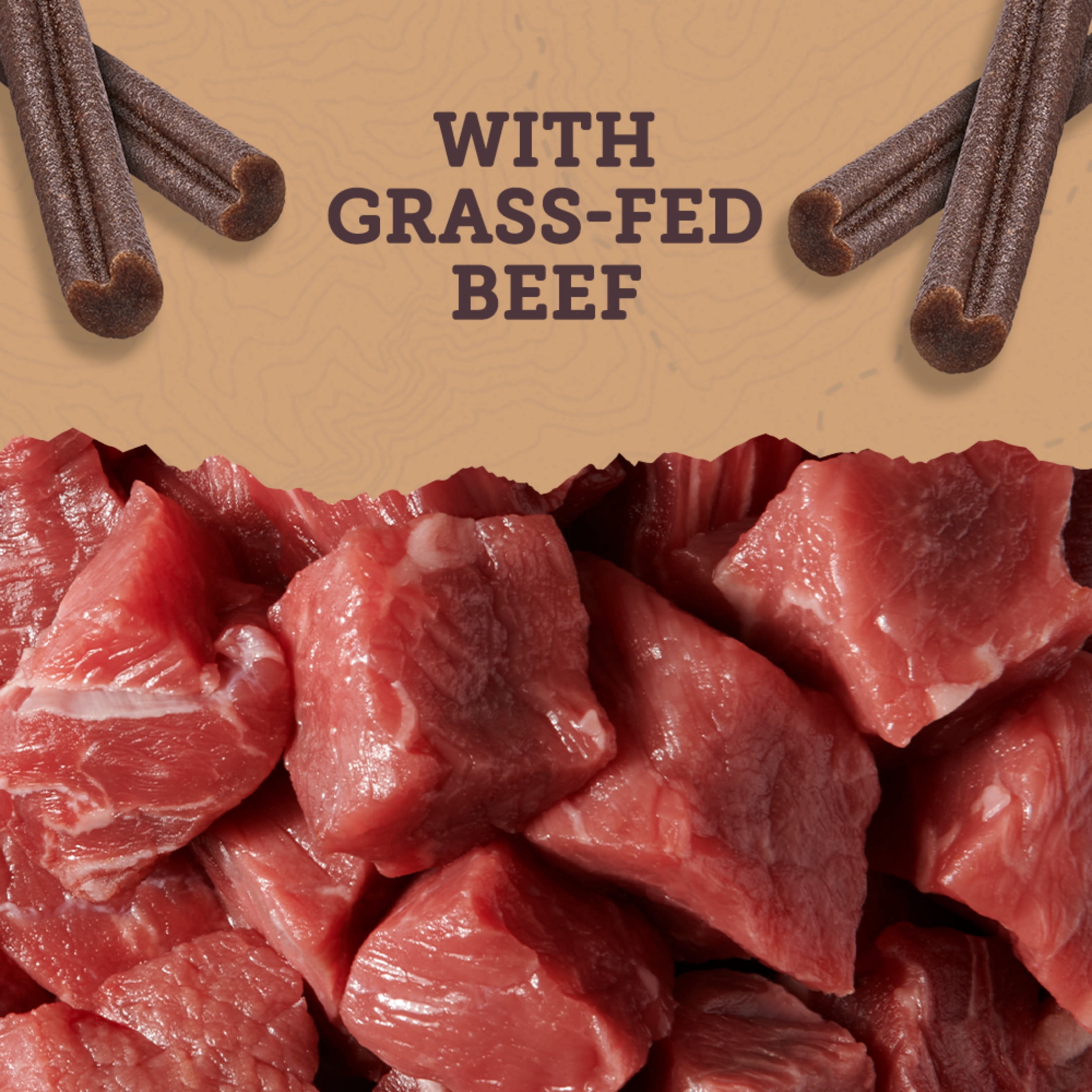 Zuke's Savoury Chews Grass-Fed beef Recipe, Dog Treats, 303 g