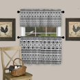 thumbnail image 2 of Geometric Boho Valances for Windows, Modern Kitchen Curtains, Bathroom Curtains Window Rod Pocket Short Curtains,Kitchen Window Curtains Over Sink,3 PCS Small Window Curtains,Valances for Kitchen, 2 of 6