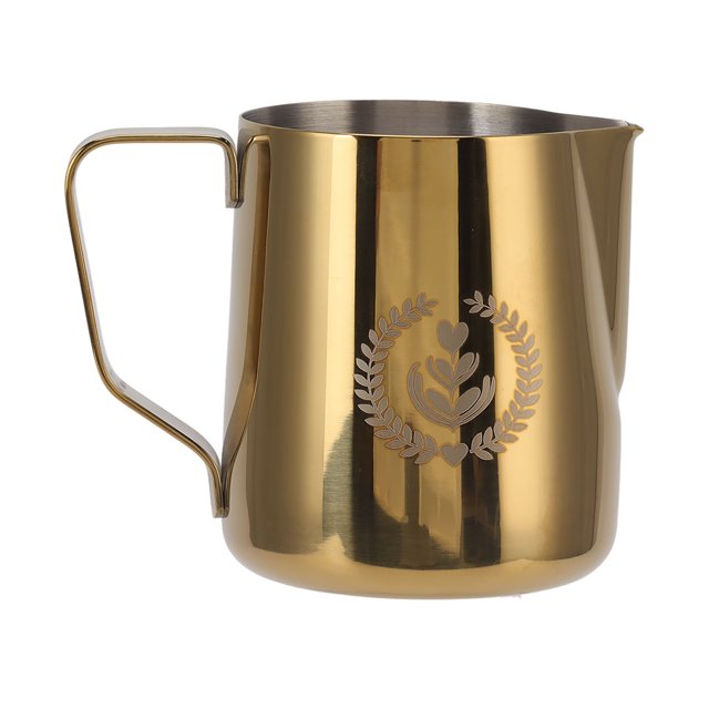 Tasse à Vapeur Mousse de Lait Tasse à Vapeur Mousseur Tasse à Café Mousse Tasse à Café Machine à Café Accessoires Tasse à Café Mousseuse à Lait Tasse à Vapeur Mousseuse en Acier Inoxydable 350ml avec