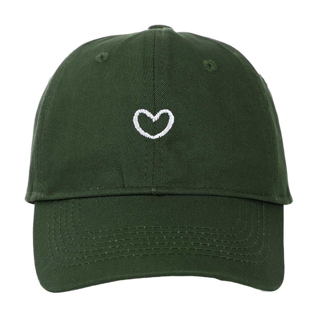 Trendy Heart Embroidered Baseball Cap for Daily Wear - Adjustable and Versatile Headgear for All Seasons