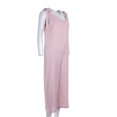 thumbnail image 2 of Women‘s Summer Sleeveless Backless Loose Relax Fit Pure Color Spaghetti Strap Cotton Linen Jumpsuit, 2 of 7