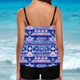thumbnail image 2 of UPPADA Womens 2 Piece Tankinis Swimsuit Floral Print Tank Swim Top with Bottom Spaghetti Straps 2pc Tummy Control Bathing Suits Modest Swimwear 2 Piece Beach Sets for Women Multicolor,M, 2 of 3