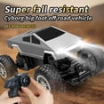 thumbnail image 2 of Cyberfootoffroad 2.4GHz Remote Control Tesla-Style Pickup Truck with Front/Reverse Headlights, Rear-Wheel Drive, USB-Rechargeable 3.7V Lithium Battery, Ultra-Long Range - Features Left/Right Turn,, 2 of 6