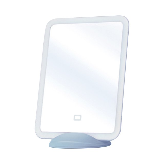 Mistaha Miroir de Maquillage à DEL Écran Tactile Luminosité Réglable Miroir de Meuble-Lavabo Miroir Éclairé Rechargeable par USB Miroir Cosmétique de Bureau avec Support Mobile Magnétique