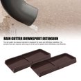 thumbnail image 3 of Gutter Downspout Extensions, Weather Proof PP Rain Gutter Downspout Splash Block Diverter Down Spout Drain Extension Prevention Device for Outdoor Cement Floor Lawn Ground, 3 of 7