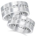 thumbnail image 1 of Ensemble de Bagues Alliance Éternité Assorties en Diamants 3 Ct, 1 of 2