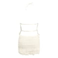 thumbnail image 4 of SHIXIAOO Ensemble Jupe pour Femmes Robe Décontractée Sans Manches avec Mini Jupe Tenue pour Usage Quotidien et Loisirs Ensemble Polyvalent 2 Pcs Shorts de Bain Grande Taille Jupe de Costume d'Affaires pour Femmes Filles Longues, 4 of 5