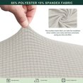 thumbnail image 3 of CHUN YI 1 Piece Cushion Cover Spandex Stretch Textured Grid Box Cushion Seat Slipcover, 3 of 6