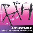 thumbnail image 2 of Supports Liquides Support de Clavier de Piano Pliable - Support de Piano Numérique Réglable Style Z 54-88 Touches Support de Piano Électrique - Support de Musique Portable Robuste pour Enfants Adultes - Support de Clavier Musical Robuste (, 2 of 5