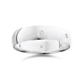 thumbnail image 2 of Matching Diamond Wedding Ring Polished New Set 14k White Gold, 2 of 2