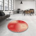thumbnail image 4 of Ahgly Company Tapis d'Intérieur Rectangulaires Transitionnels Rouges Lavables à la Machine, 2 Pieds x 4 Pieds, 4 of 7